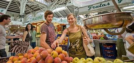 Frutas en el mercado de Valencia