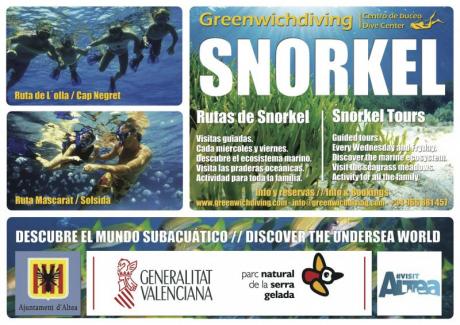 RUTAS GUIADAS DE SNORKEL EN ALTEA
