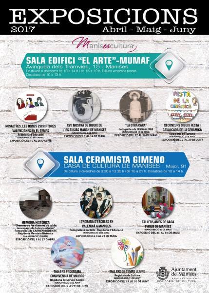 Exposiciones Abril Mayo y Junio 2017