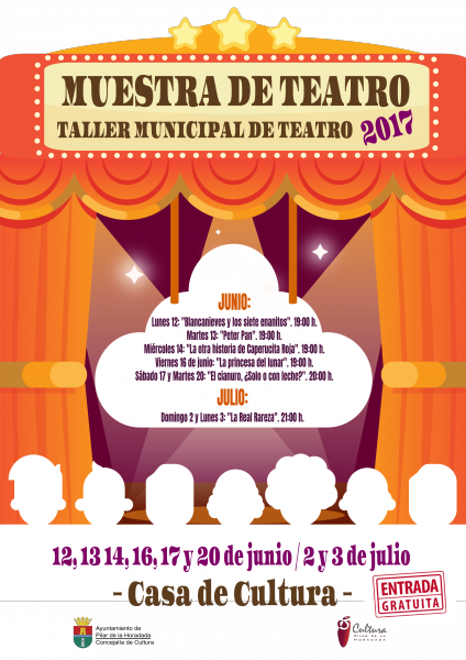 Muestra del Taller Municipal de Teatro: “El cianuro, ¿Sólo o con leche?” en Pilar de la Horadada 2017