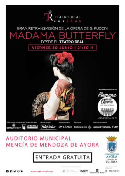 Retrasmisión de la ópera Madama Butterfly desde el Teatro Real en Ayora