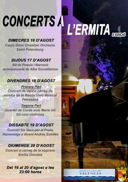 Concerts a l'ermita. Petres 2017