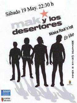 Concierto MAK Y LOS DESERTORES
