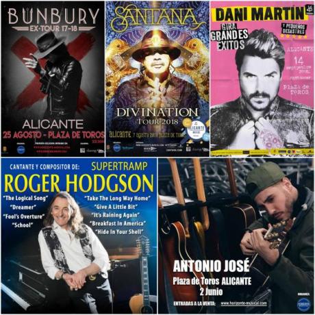 Conciertos en Alicante 2018