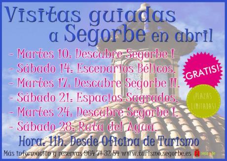 Visitas guiadas gratuitas a Segorbe en abril.