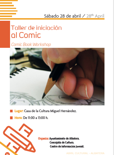 TALLER DE INICIACIÓN AL CÓMIC