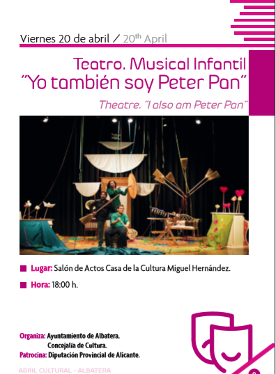 YO TAMBIÉN SOY PETER PAN Teatro infantil