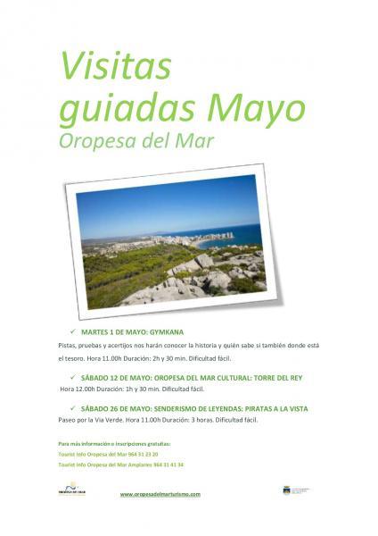 RUTAS DE SENDERISMO, CICLOTURISMO Y CULTURAL EN OROPESA DEL MAR DURANTE EL MES DE MAYO