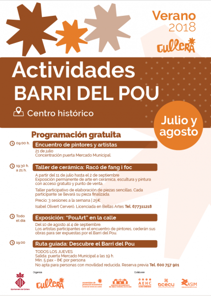 ACTIVIDADES BARRI DEL POU VERANO 2018