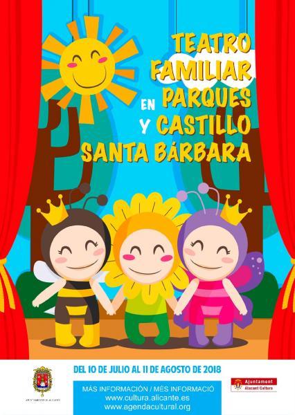 Teatro familiar en parques y Castillo de Santa Bárbara (Estiu Cultural 2018)