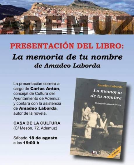 Presentación del libro: La memoria de tu nombre