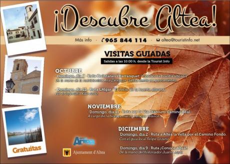 Visitas guiadas gratuitas Altea Otoño-Invierno 2018