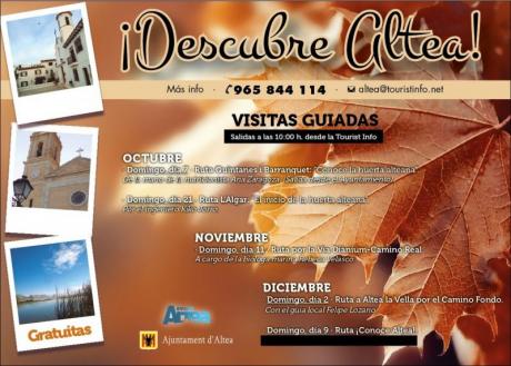 Visitas guiadas gratuitas Altea Otoño-Invierno 2018