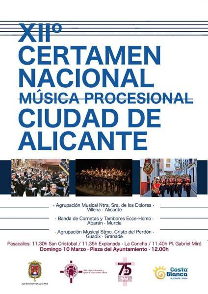 XII Certamen Nacional Música Procesional Ciudad de Alicante