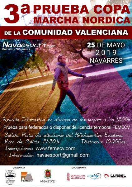 III Prueba Copa Marcha Nórdica de la Comunidad Valenciana en Navarrés