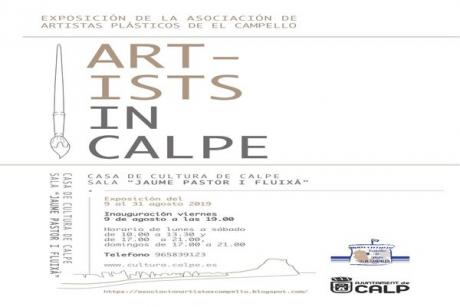 EXPOSICIÓN "ARTISTS IN CALPE" DE LA ASOCIACIÓN DE ARTISTAS PLÁSTICOS DE EL CAMPELLO