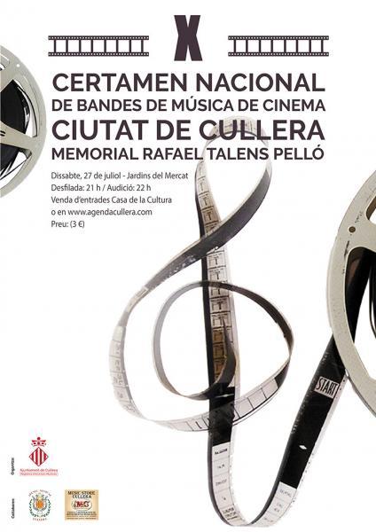 X CERTAMEN NACIONAL BANDAS DE MÚSICA DE CINE CULLERA