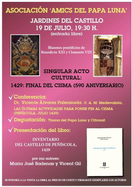 Conferencia: "Inventario del castillo de Peñíscola 1429"