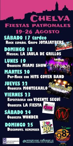 FIESTAS PATRONALES DE CHELVA 2019