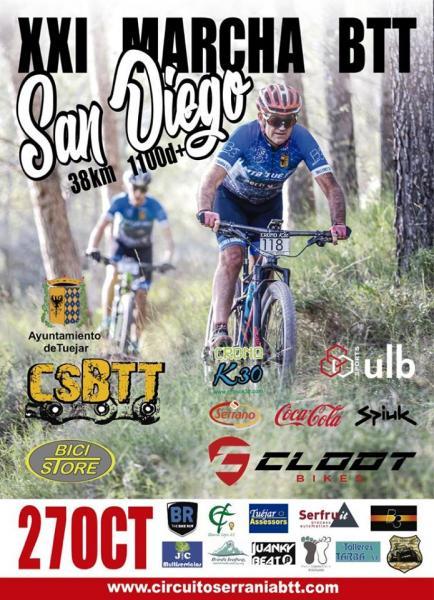 XXI MARCHA BTT SAN DIEGO TUÉJAR 2019
