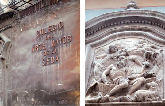 Imágenes del Colegio del Arte de la Seda en Valencia
