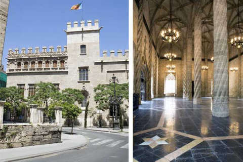 Imágenes de la Lonja de la Seda en Valencia