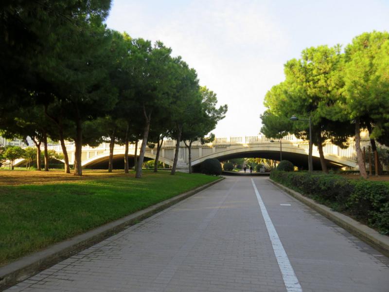 Jardín del río Túria de Valencia