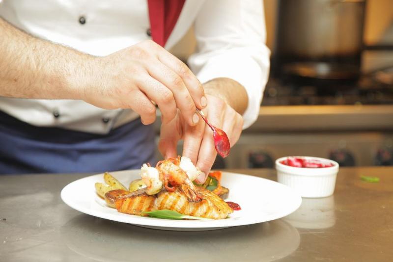 Chef en restaurante