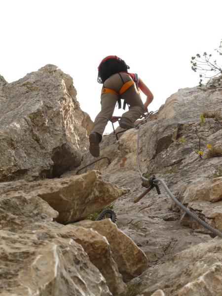 Vía ferrata en la Comunitat