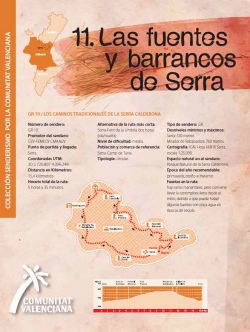 Ruta 11: Fuentes y barrancos Serra