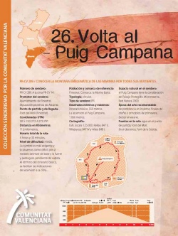 Ruta 26: Volta al Puig Campana
